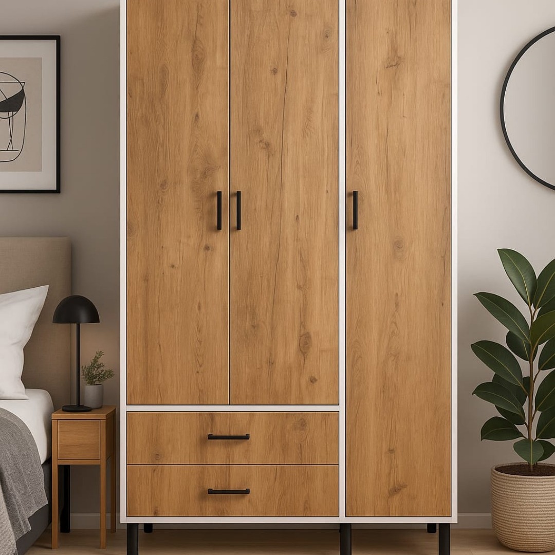 3 Kapılı Çekmeceli Gardırop