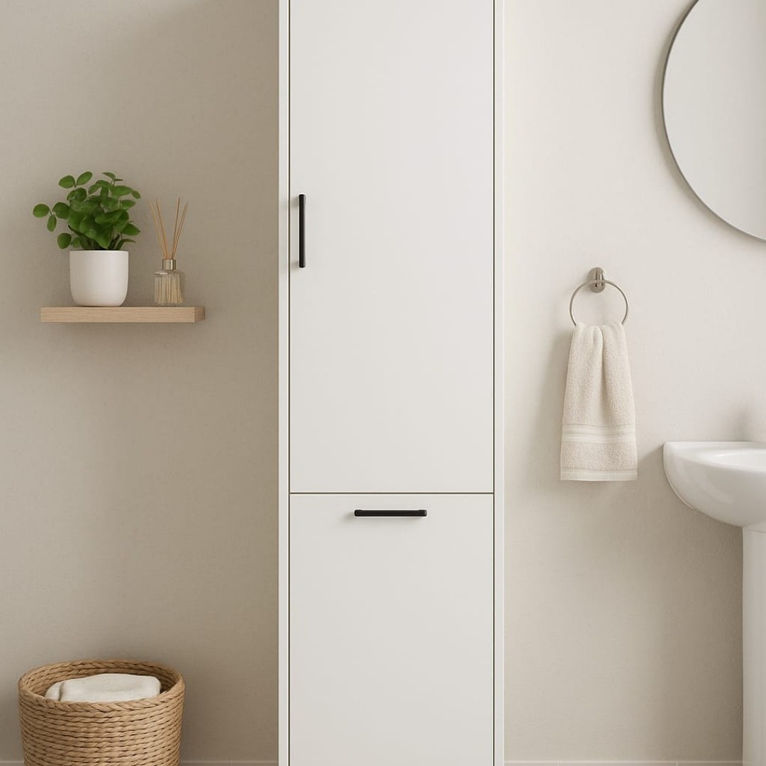 Çamaşır Sepetli Banyo Dolabı!